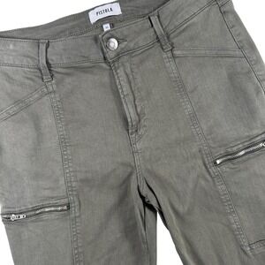 Pistola Hannah Cargo Zip Pocket Skinny Jeans Women's 30 Stretch Olive Green